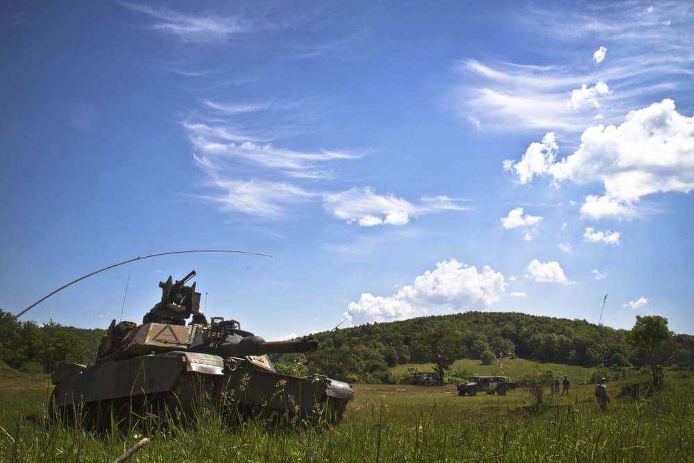M1A2 SEP 在德国霍恩费尔斯训练场展开